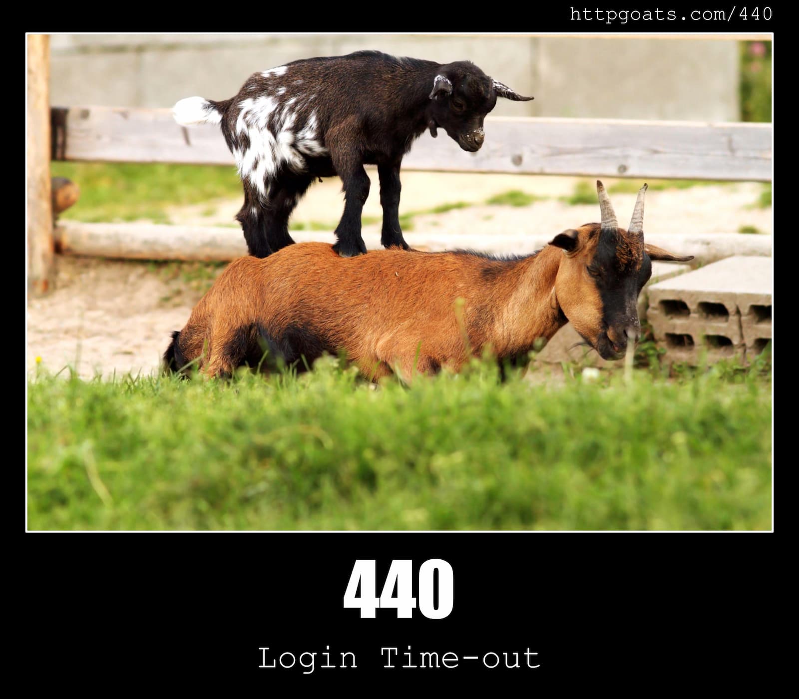 HTTP Status Code 440 Login Time-out & Goats