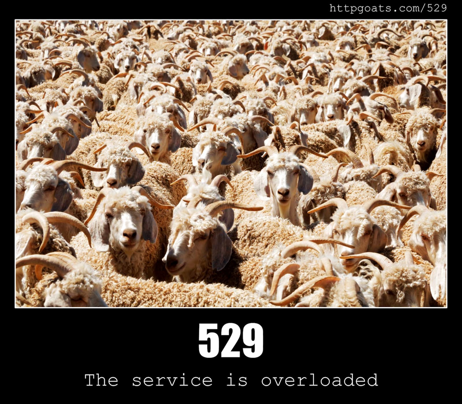 HTTP Status Code 529 The service is overloaded & Goats