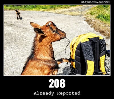 208 Already Reported & Goats