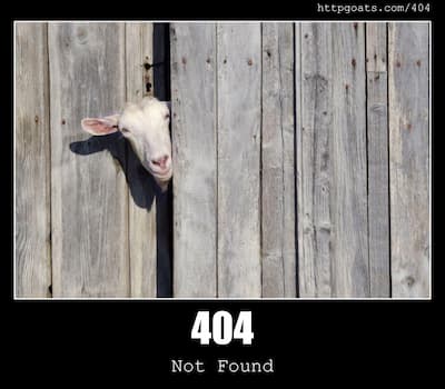 404 Not Found & Goats