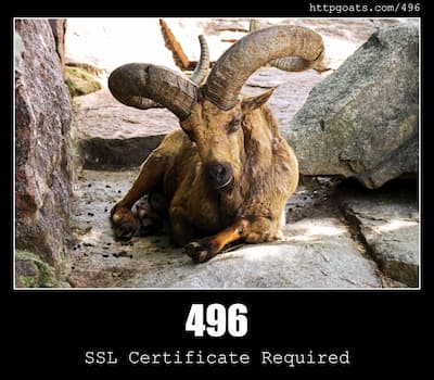 496 SSL Certificate Required & Goats