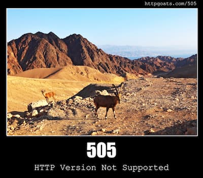 505 HTTP Version Not Supported & Goats