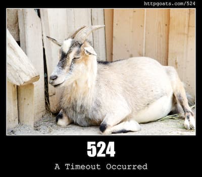 524 A Timeout Occurred & Goats